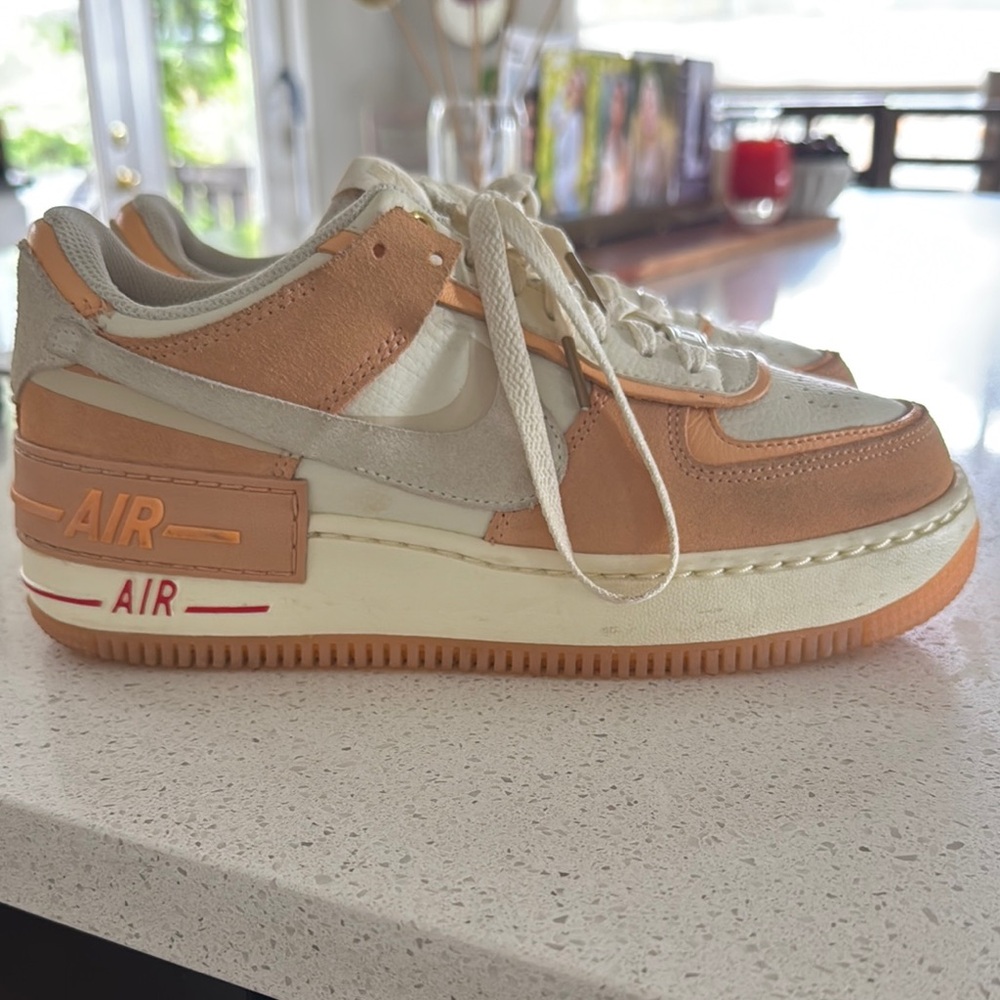 Nike Air Sneakers in Cream and Brown